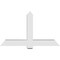 Ekena Millwork Eugene Architectural Grade PVC Gable Bracket, 60"W x 35"H x 6"D x 6"F, 14/12 Pitch GBP060X35X0606EUG00 - alternate 4